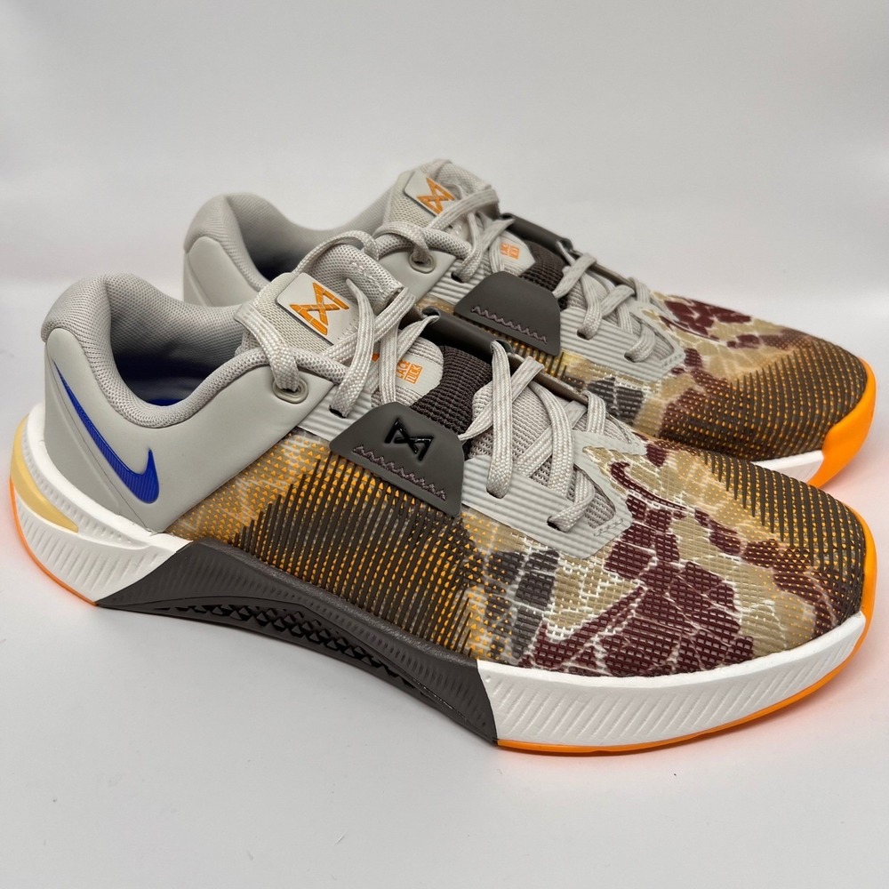 Nike Metcon 10 AMP Mens Training Lifting Shoes Cave Stone Camo HQ2615-001 9.5